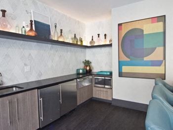 The nicholas clubroom kitchen